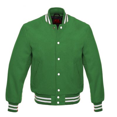 Varsity Classic jacket Green-White trims